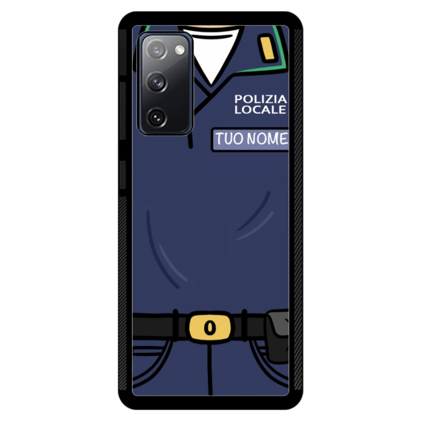 Cover con Nome Divisa Polizia Locale - Samsung