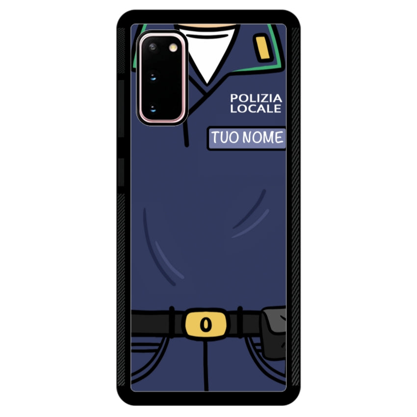 Cover con Nome Divisa Polizia Locale - Samsung