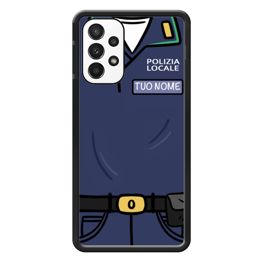 Cover con Nome Divisa Polizia Locale - Samsung