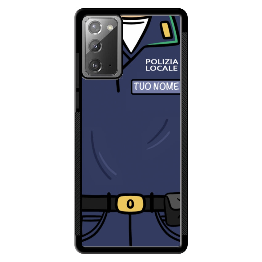 Cover con Nome Divisa Polizia Locale - Samsung