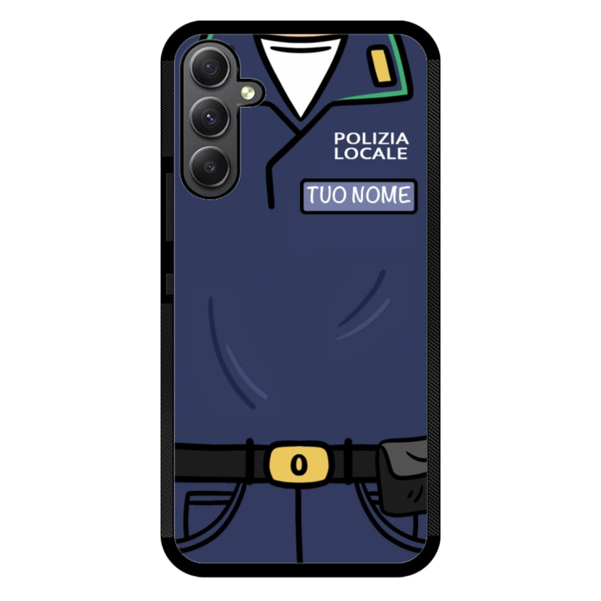 Cover con Nome Divisa Polizia Locale - Samsung