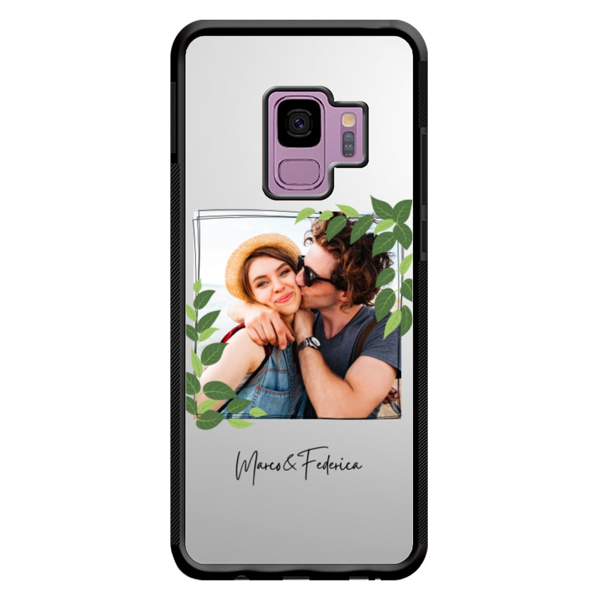 Cover Personalizzata Frame Foglie - Samsung
