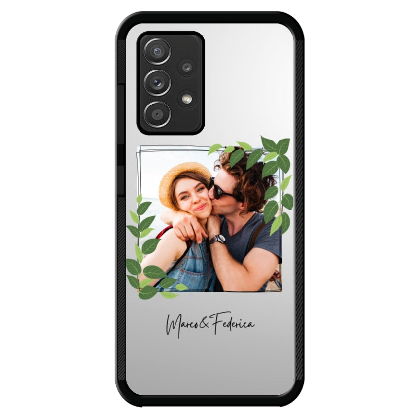 Cover Personalizzata Frame Foglie - Samsung