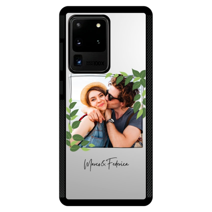 Cover Personalizzata Frame Foglie - Samsung