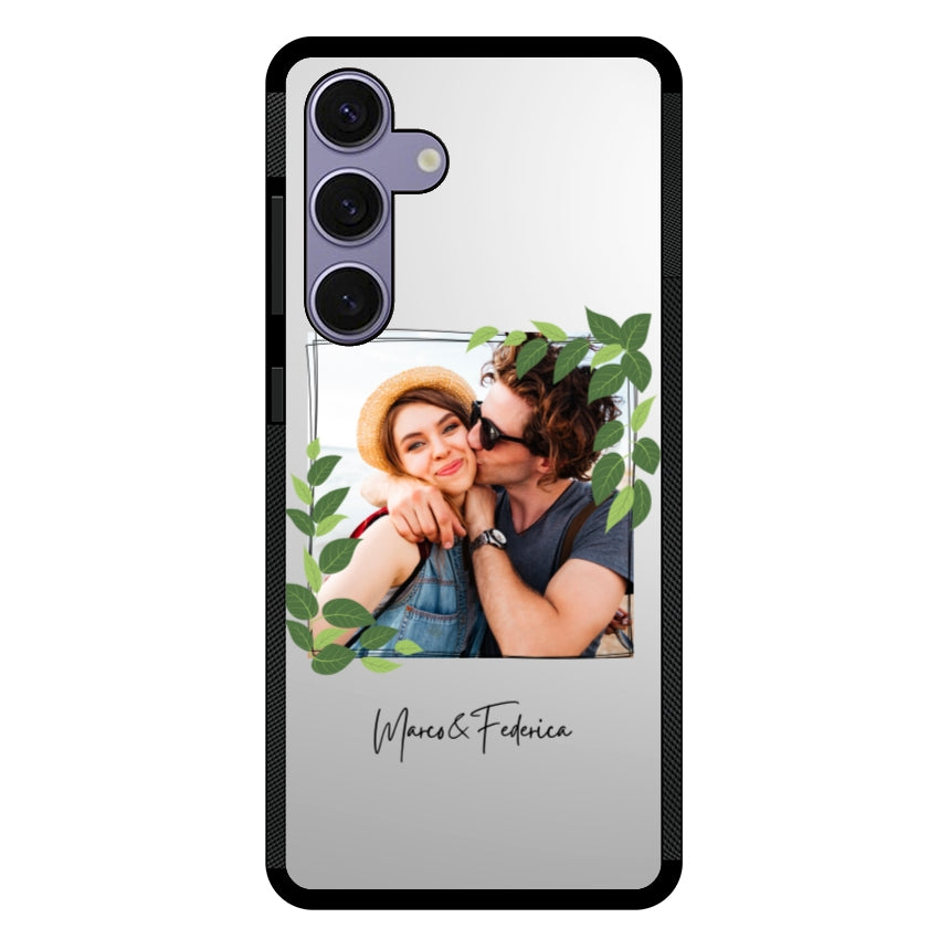 Cover Personalizzata Frame Foglie - Samsung