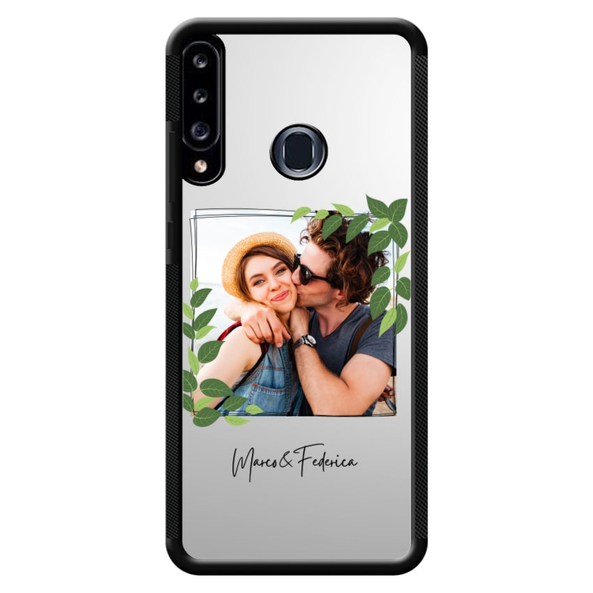 Cover Personalizzata Frame Foglie - Samsung