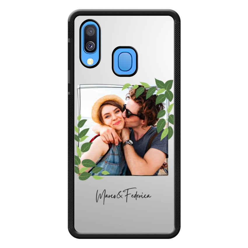 Cover Personalizzata Frame Foglie - Samsung