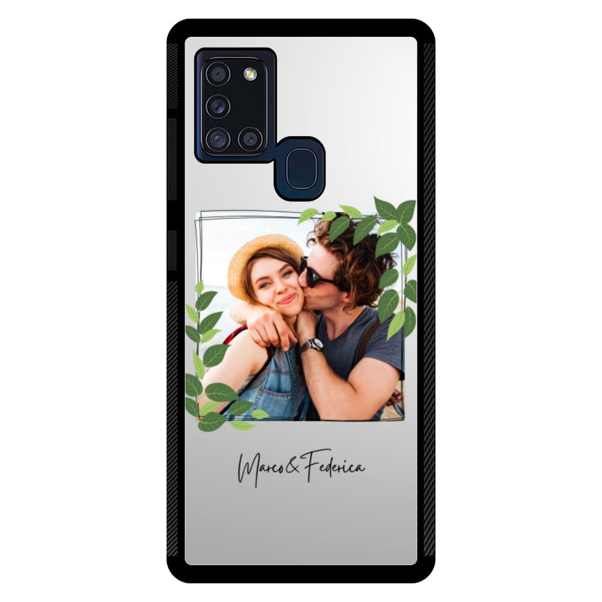 Cover Personalizzata Frame Foglie - Samsung