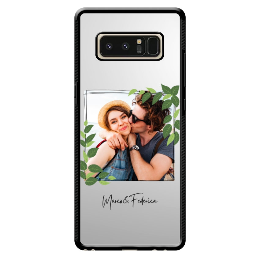 Cover Personalizzata Frame Foglie - Samsung