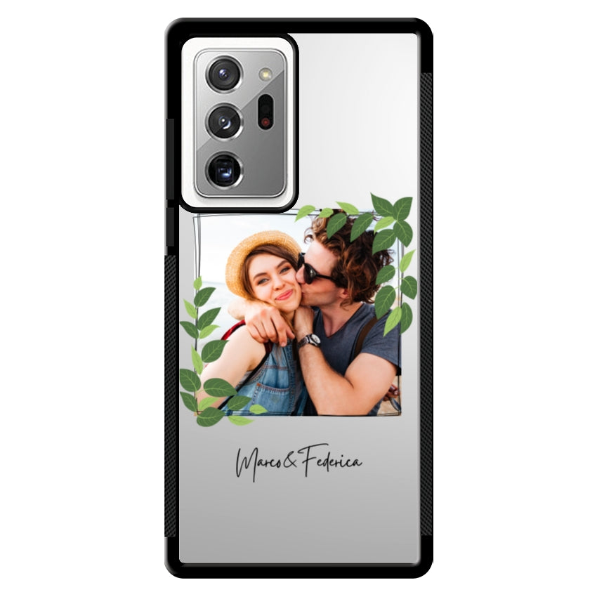 Cover Personalizzata Frame Foglie - Samsung