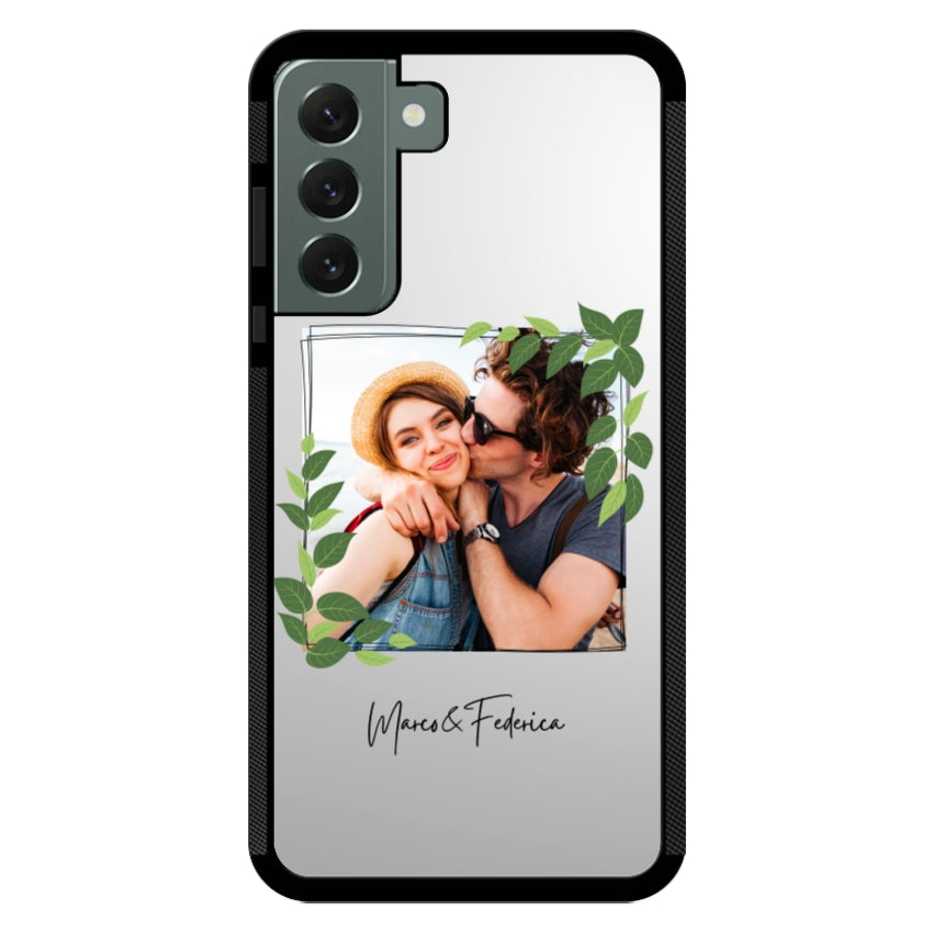 Cover Personalizzata Frame Foglie - Samsung