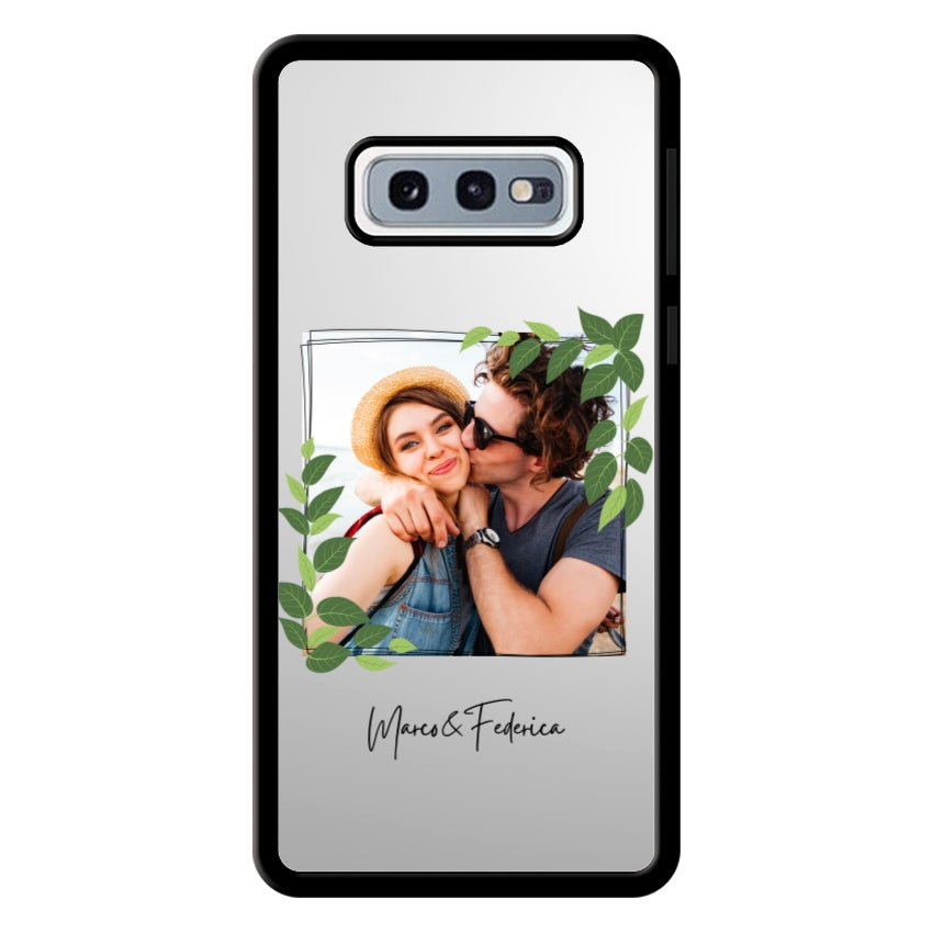 Cover Personalizzata Frame Foglie - Samsung