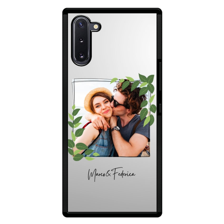 Cover Personalizzata Frame Foglie - Samsung