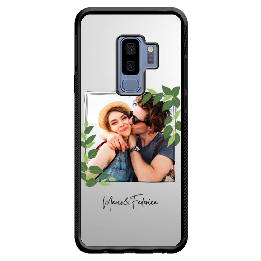 Cover Personalizzata Frame Foglie - Samsung