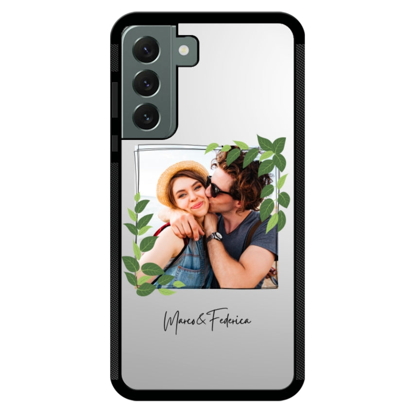 Cover Personalizzata Frame Foglie - Samsung