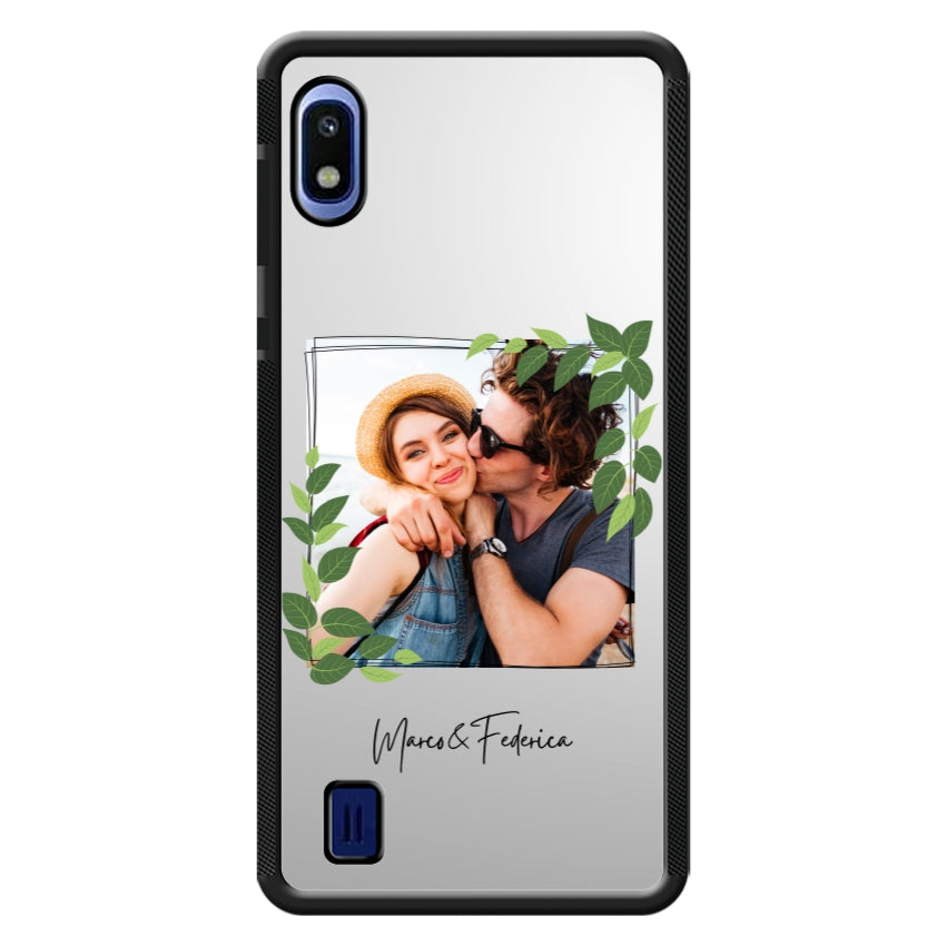 Cover Personalizzata Frame Foglie - Samsung