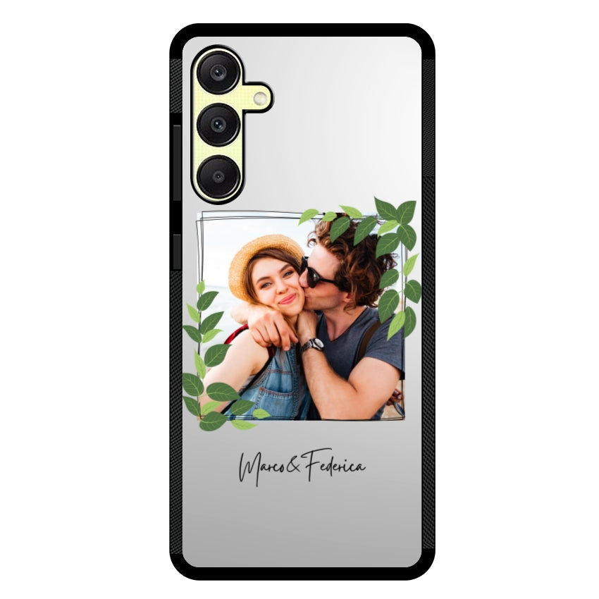 Cover Personalizzata Frame Foglie - Samsung