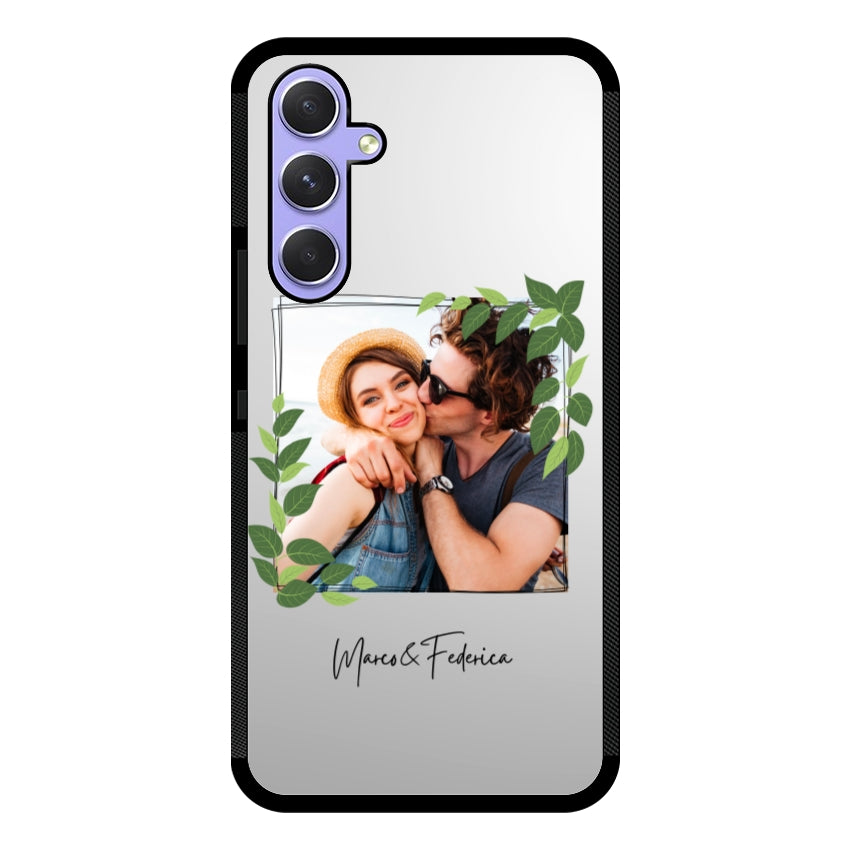 Cover Personalizzata Frame Foglie - Samsung