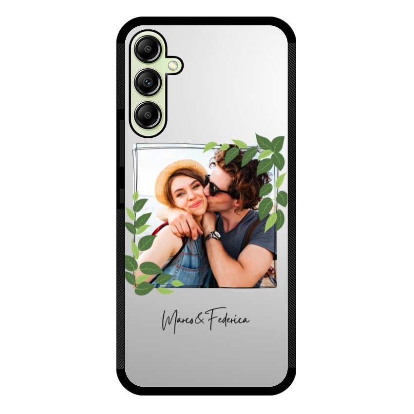 Cover Personalizzata Frame Foglie - Samsung