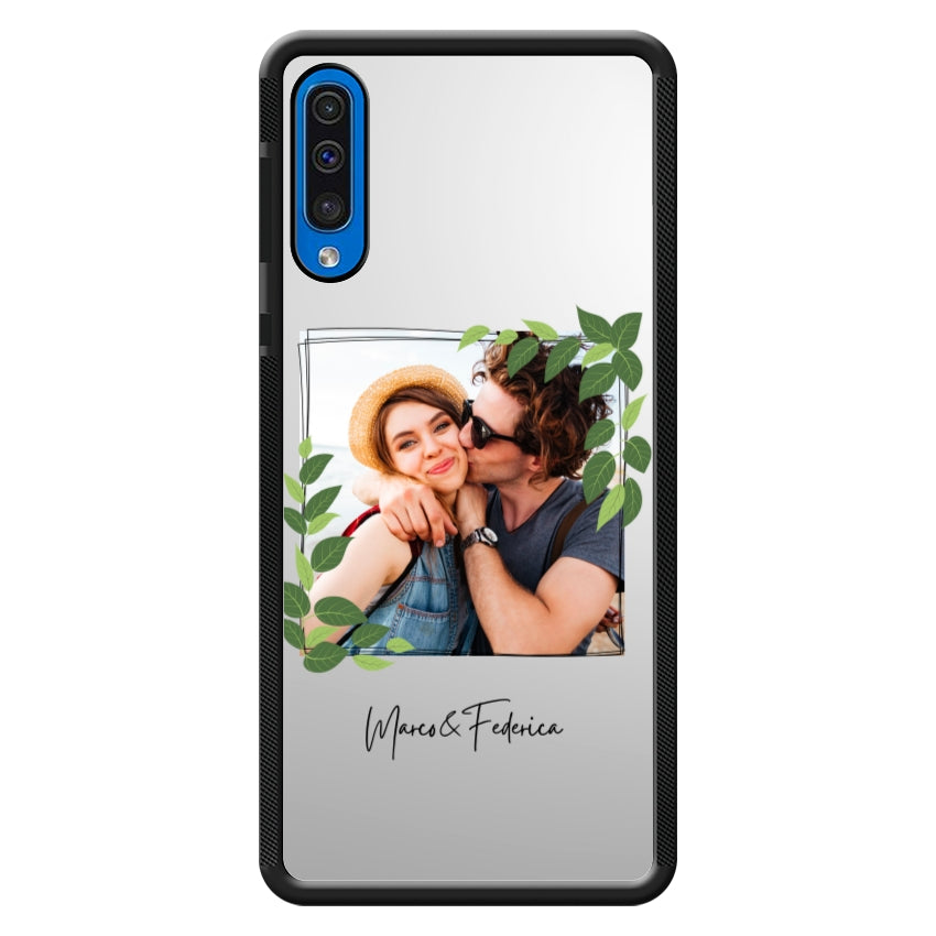 Cover Personalizzata Frame Foglie - Samsung
