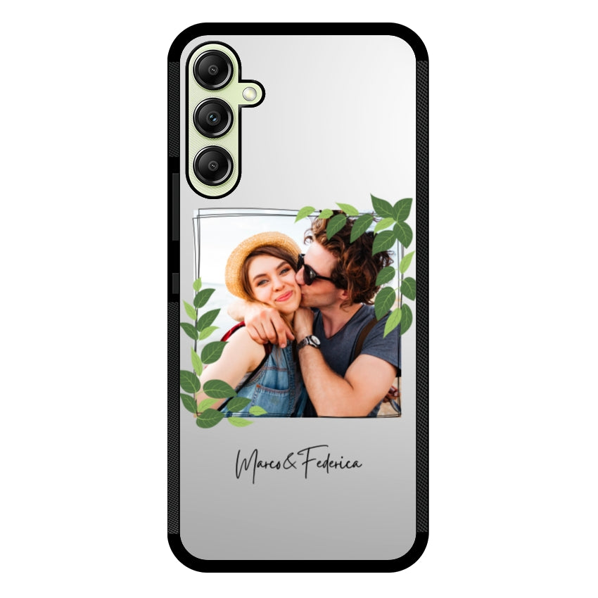 Cover Personalizzata Frame Foglie - Samsung