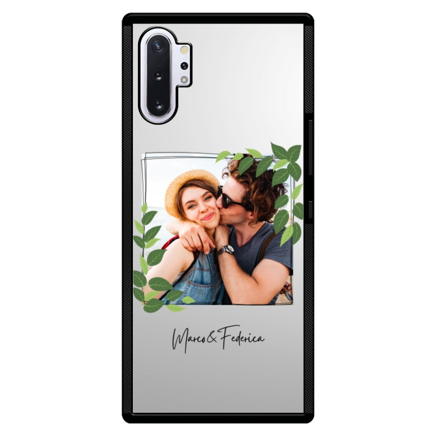 Cover Personalizzata Frame Foglie - Samsung
