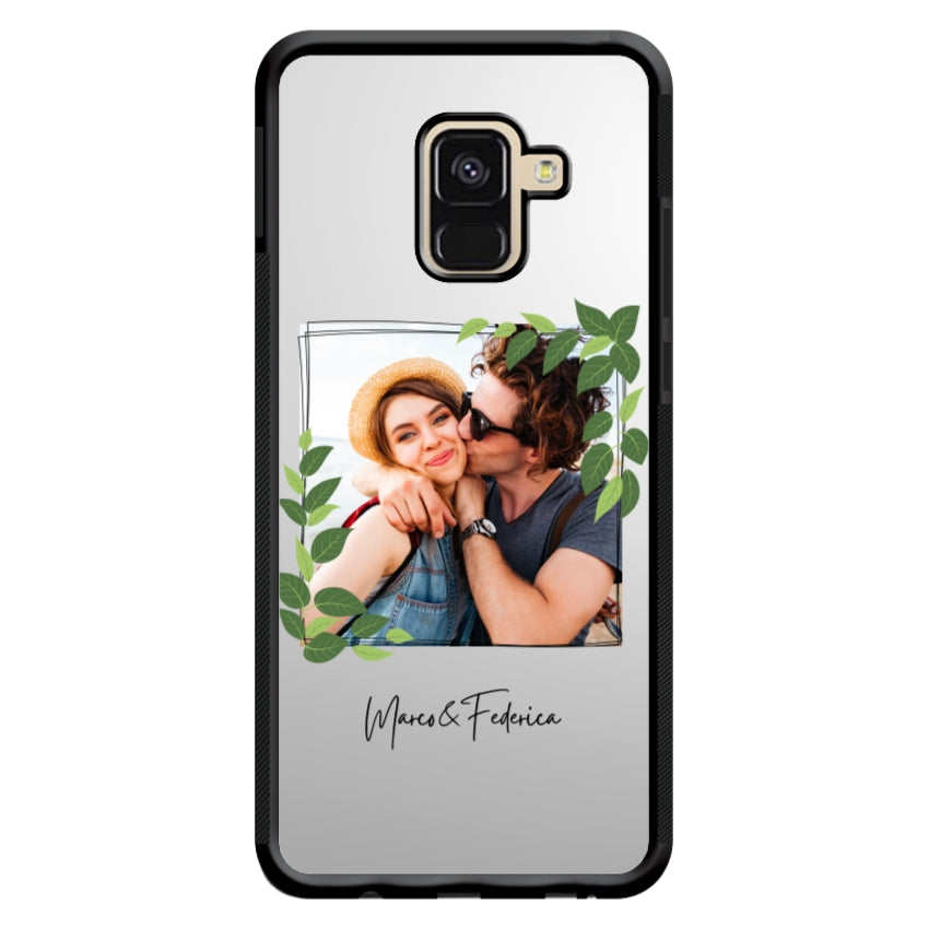 Cover Personalizzata Frame Foglie - Samsung