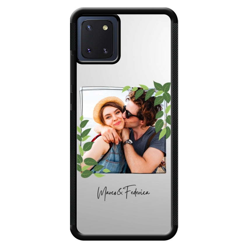 Cover Personalizzata Frame Foglie - Samsung