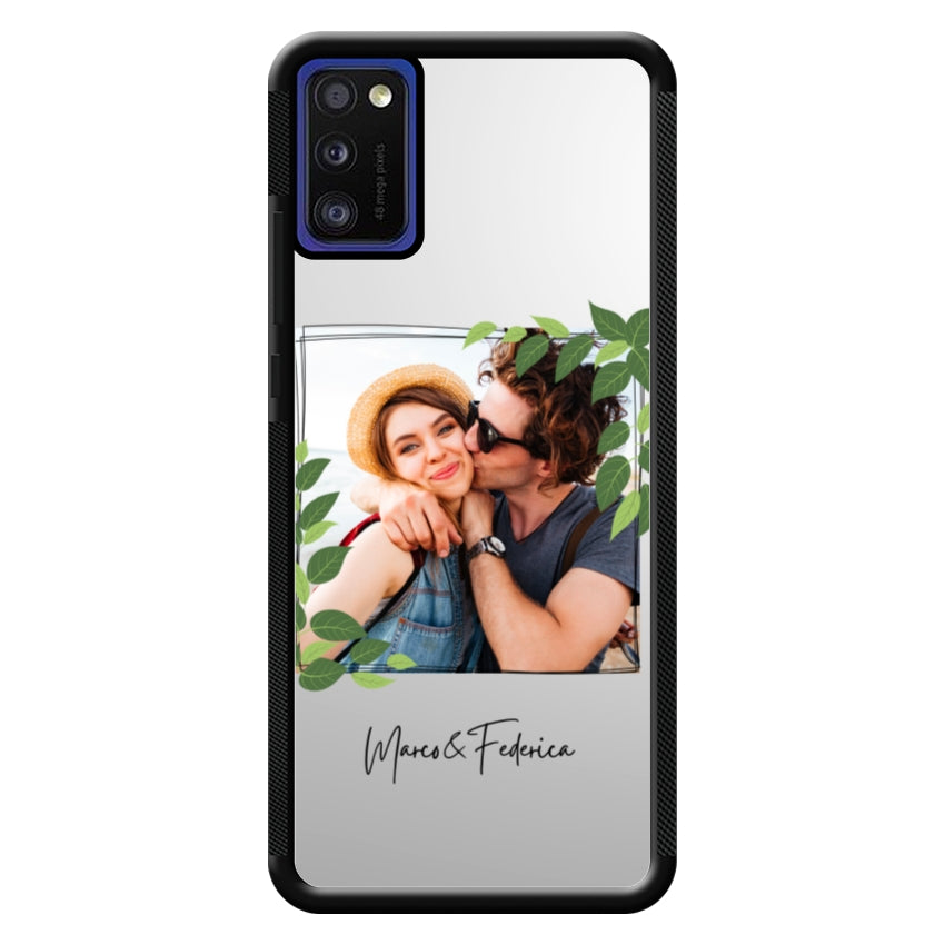 Cover Personalizzata Frame Foglie - Samsung
