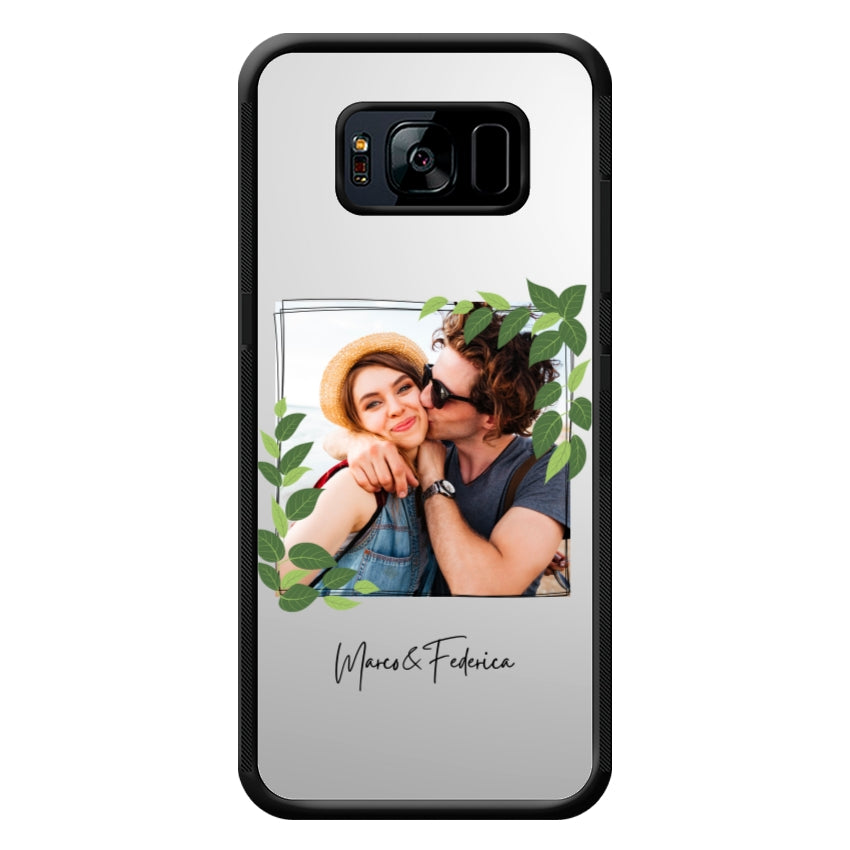 Cover Personalizzata Frame Foglie - Samsung