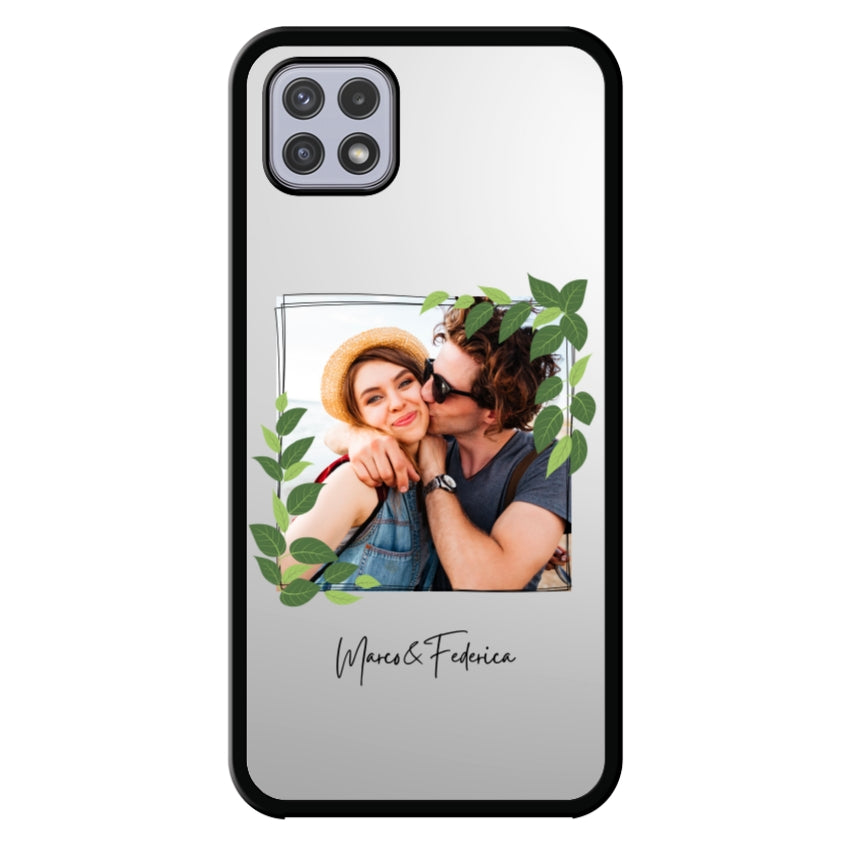 Cover Personalizzata Frame Foglie - Samsung