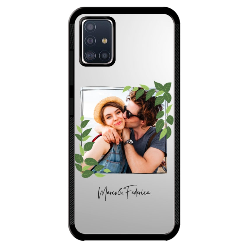 Cover Personalizzata Frame Foglie - Samsung