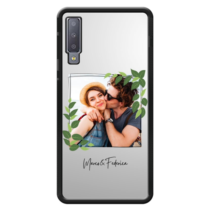 Cover Personalizzata Frame Foglie - Samsung