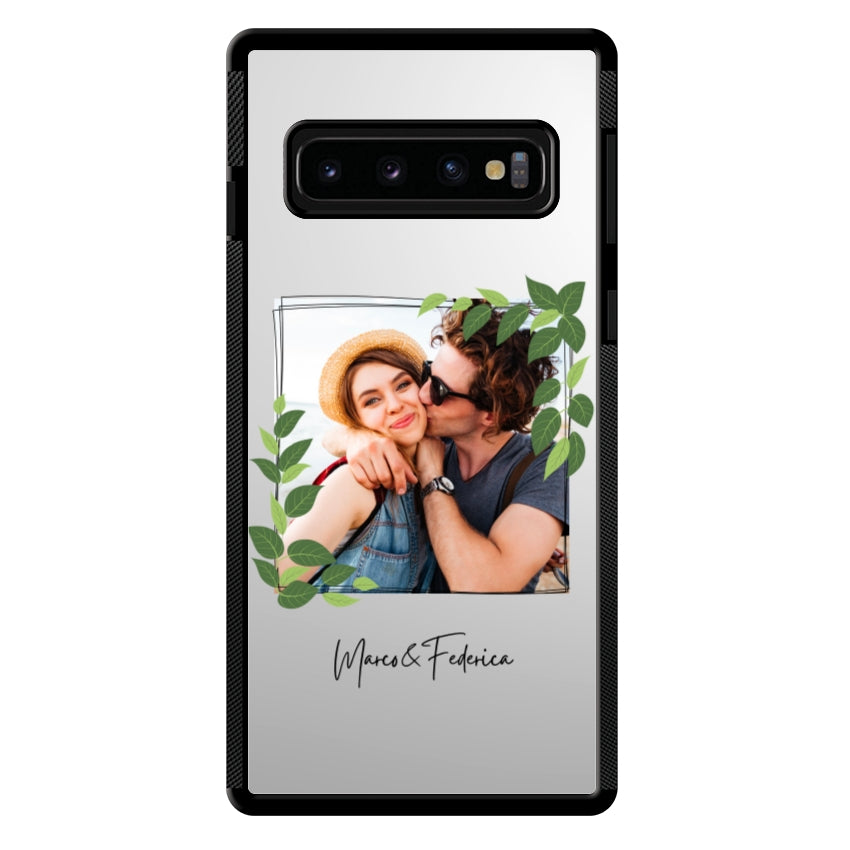 Cover Personalizzata Frame Foglie - Samsung