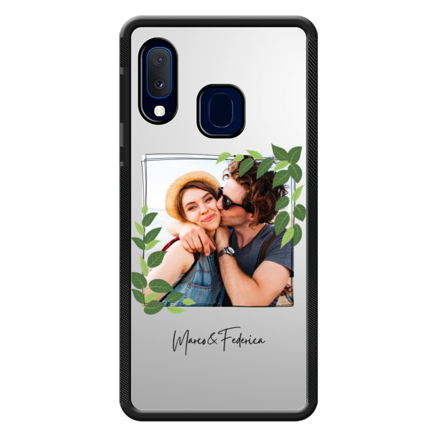 Cover Personalizzata Frame Foglie - Samsung