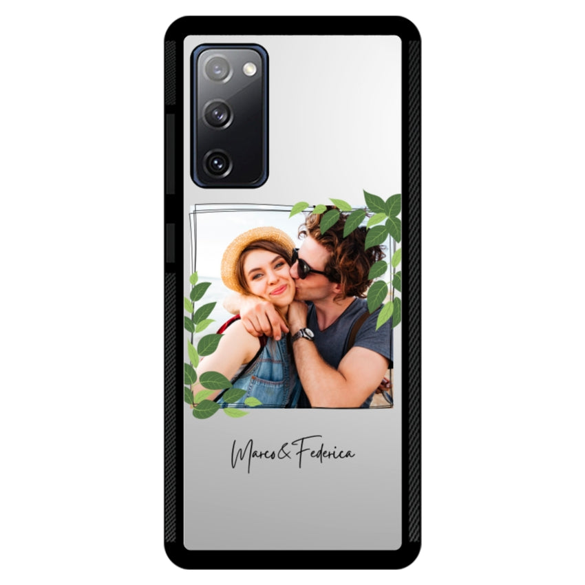 Cover Personalizzata Frame Foglie - Samsung