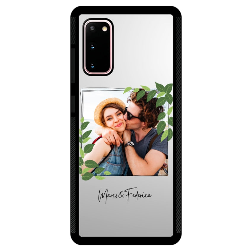 Cover Personalizzata Frame Foglie - Samsung