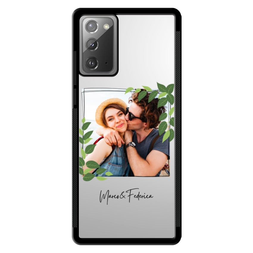 Cover Personalizzata Frame Foglie - Samsung