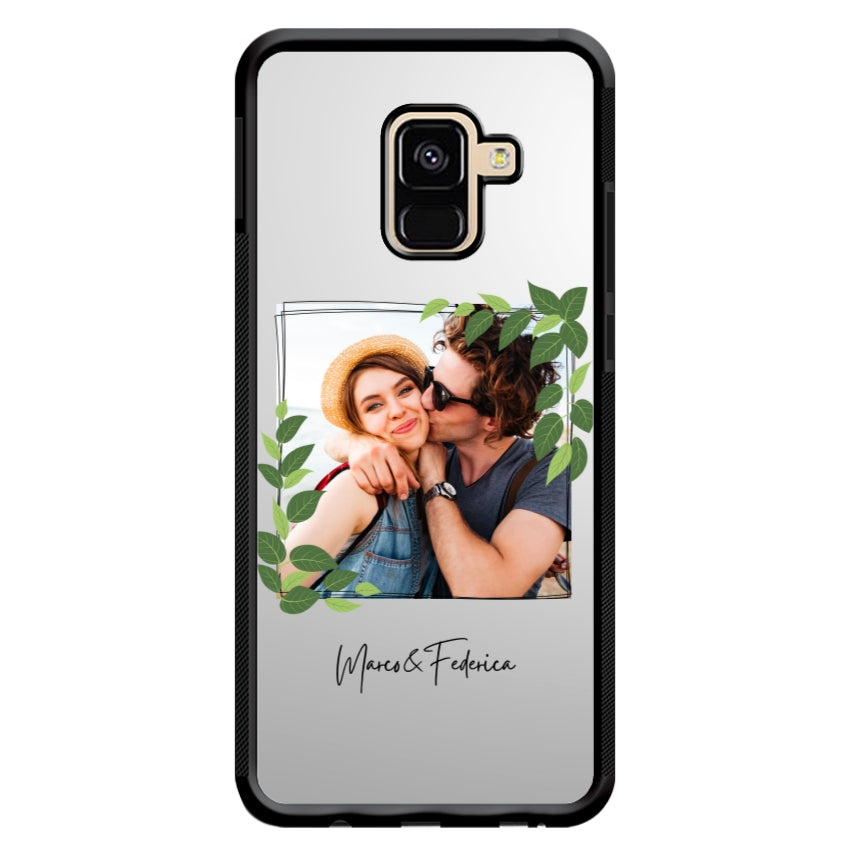 Cover Personalizzata Frame Foglie - Samsung