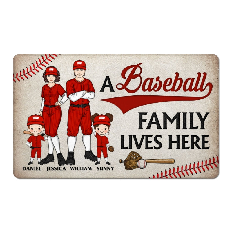Baseball Family Doormat