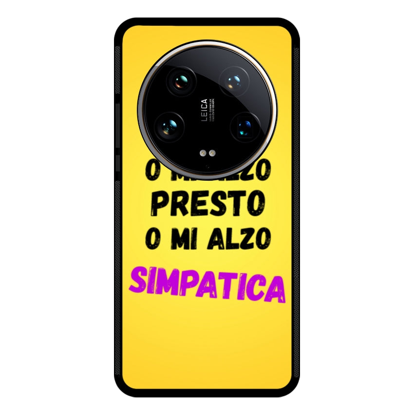 Cover o mi alzo presto o mi alzo simpatica  - Xiaomi, Redmi e Poco