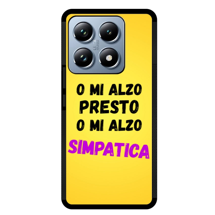 Cover o mi alzo presto o mi alzo simpatica  - Xiaomi, Redmi e Poco