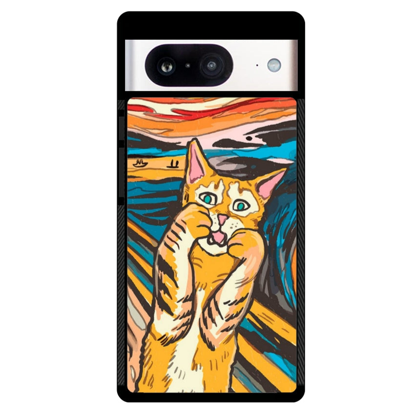 Cover IF49 Munch Cat - Google Pixel customall