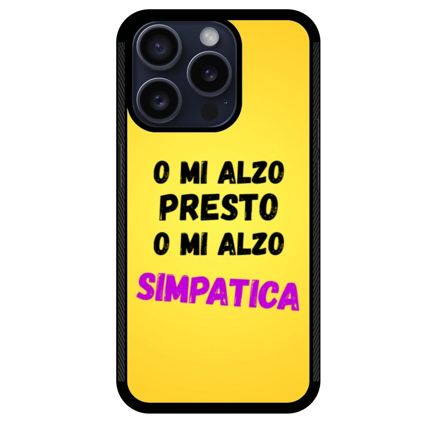 Cover o mi alzo presto o mi alzo simpatica -Apple customall