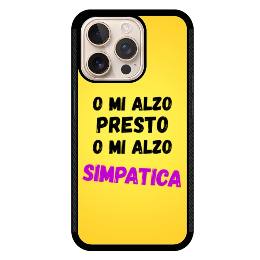 Cover o mi alzo presto o mi alzo simpatica -Apple customall
