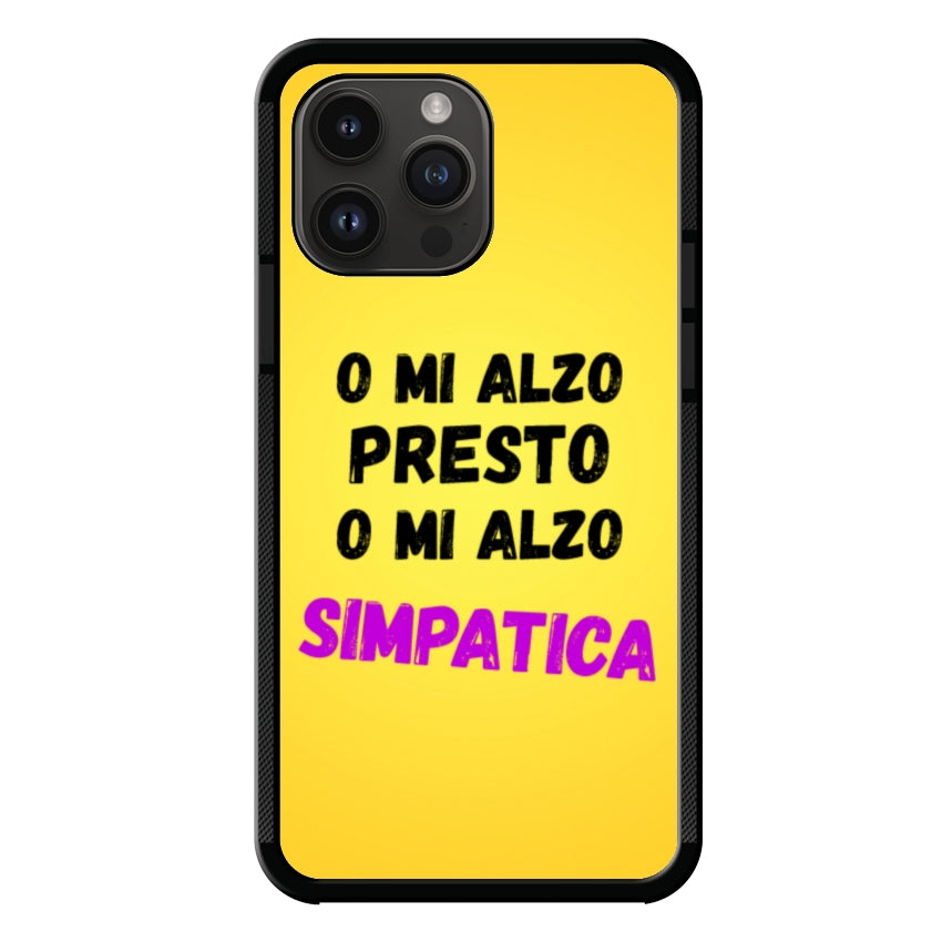 Cover o mi alzo presto o mi alzo simpatica -Apple customall