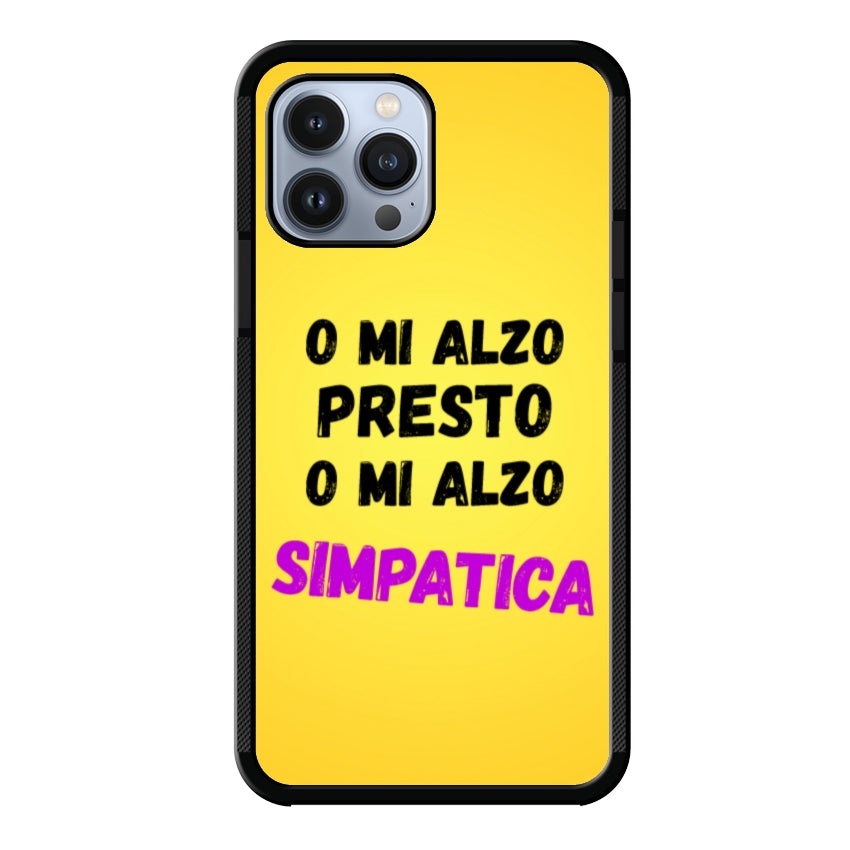 Cover o mi alzo presto o mi alzo simpatica -Apple customall