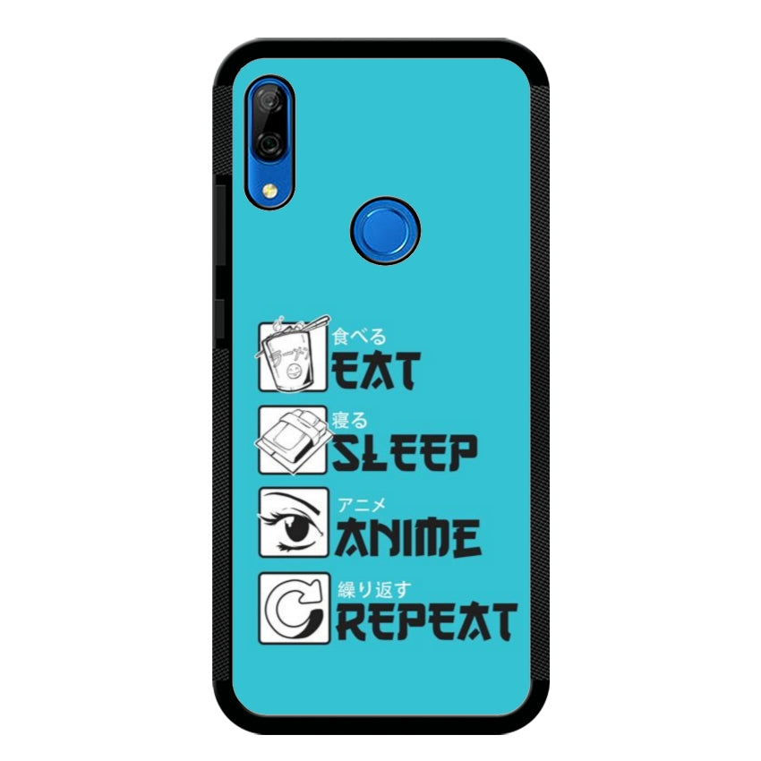 Cover IF15 Eat Sleep Anime Repeat - Huawei e Honor customall