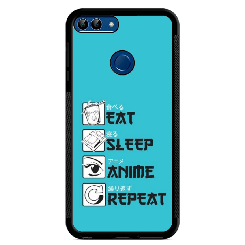 Cover IF15 Eat Sleep Anime Repeat - Huawei e Honor customall