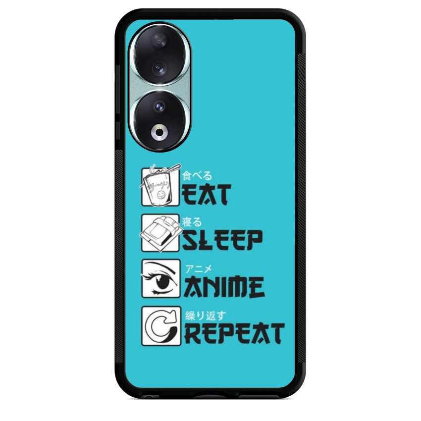 Cover IF15 Eat Sleep Anime Repeat - Huawei e Honor customall